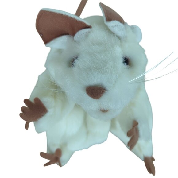 Folkmanis White Mouse Hand Puppet Plush Toy Soft Plush Rat 7" Full body Soft - Picture 9 of 14